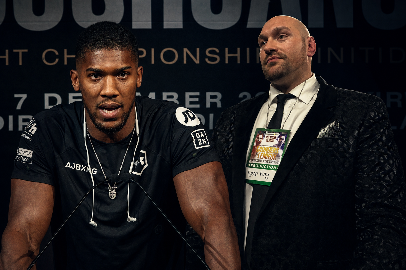 Tyson Fury teasers his fight with Anthony Joshua
